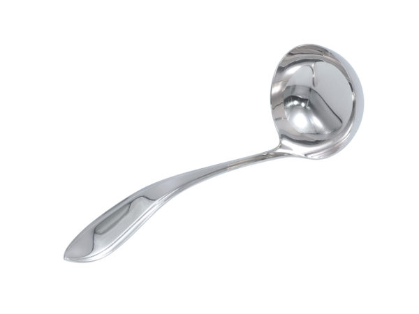 Zilveren puntfilet sauslepel uit 1927