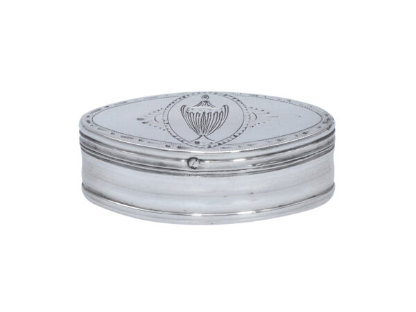 Zilveren snuifdoosje met gravering uit 1816