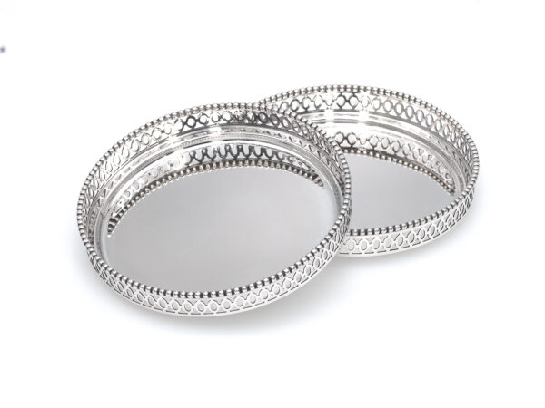 Stel zilveren flessenbakken uit 1953