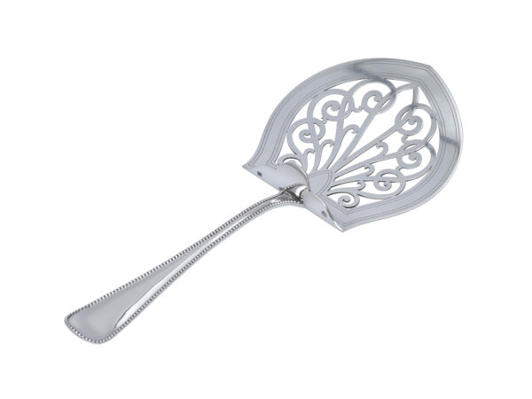 Zilveren aspergeschep met parelrand uit 1915