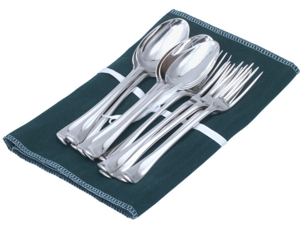 6 zilveren dessertcouverts uit 1761 (Den Haag)
