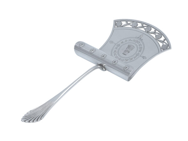 Zilveren aspergeschep model waaier uit 1908