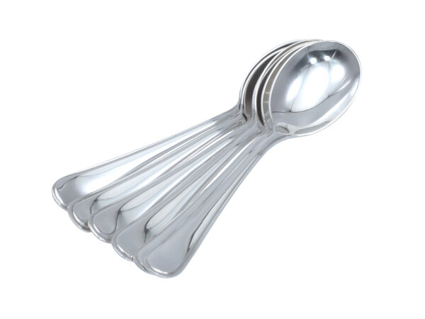 6 zilveren compotelepels model prinses 1069 uit 1972