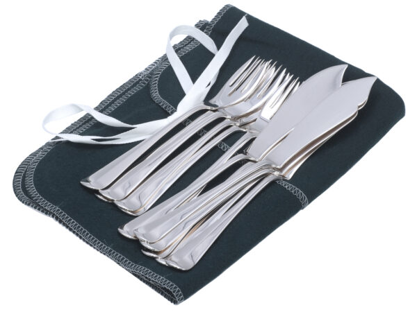 6 zilveren Haags lofje viscouverts uit 1928 & 1932