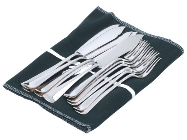 6 zilveren Haags lofje viscouverts uit 1924 & 1928