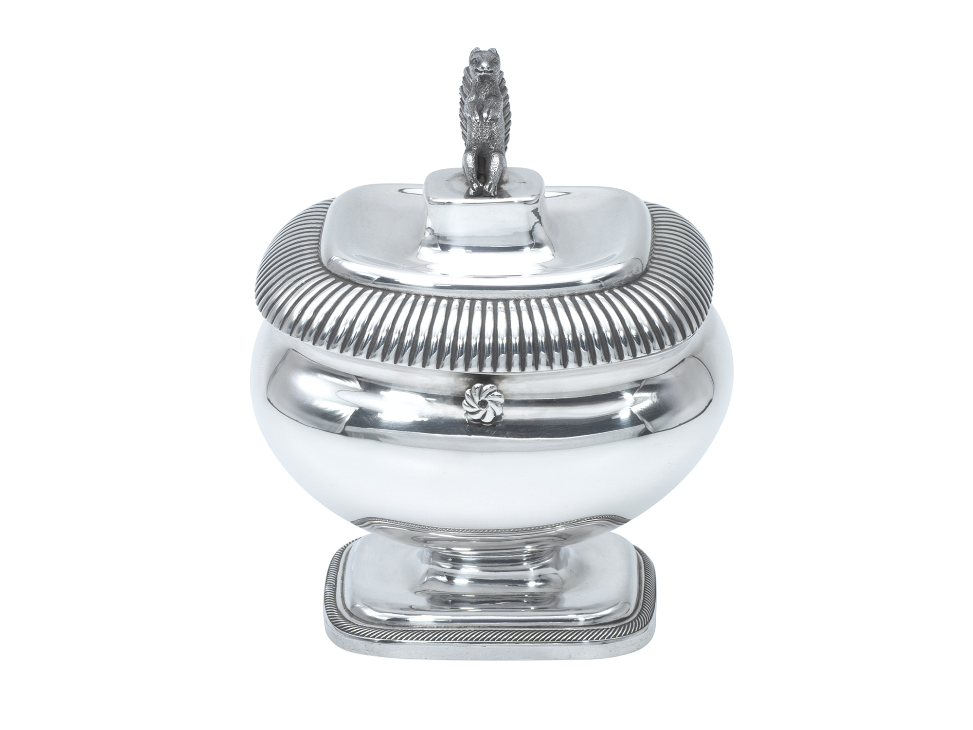 Zilveren theebus uit 1840