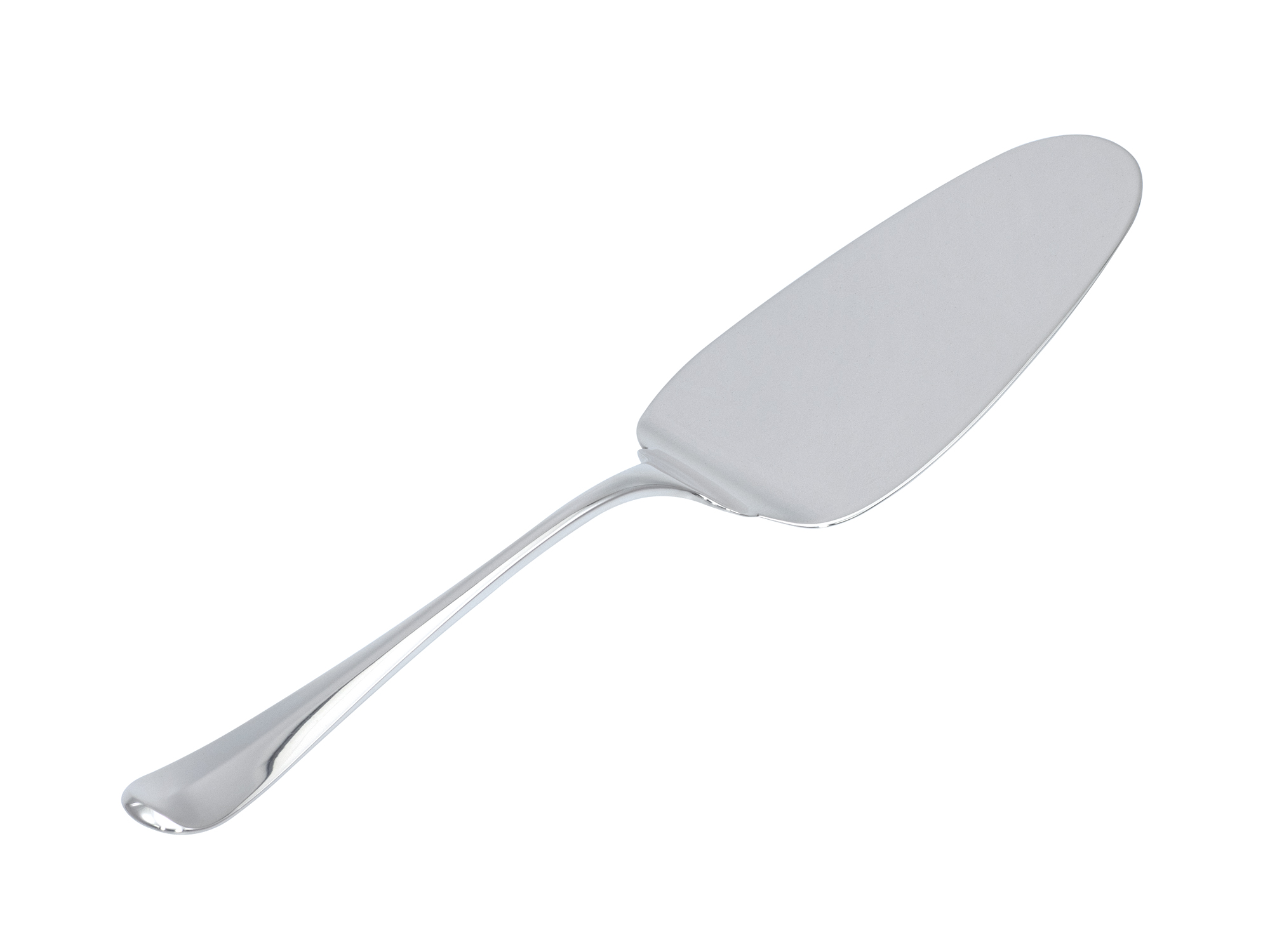 Zilveren taartschep model Hollands glad 250 uit 1960