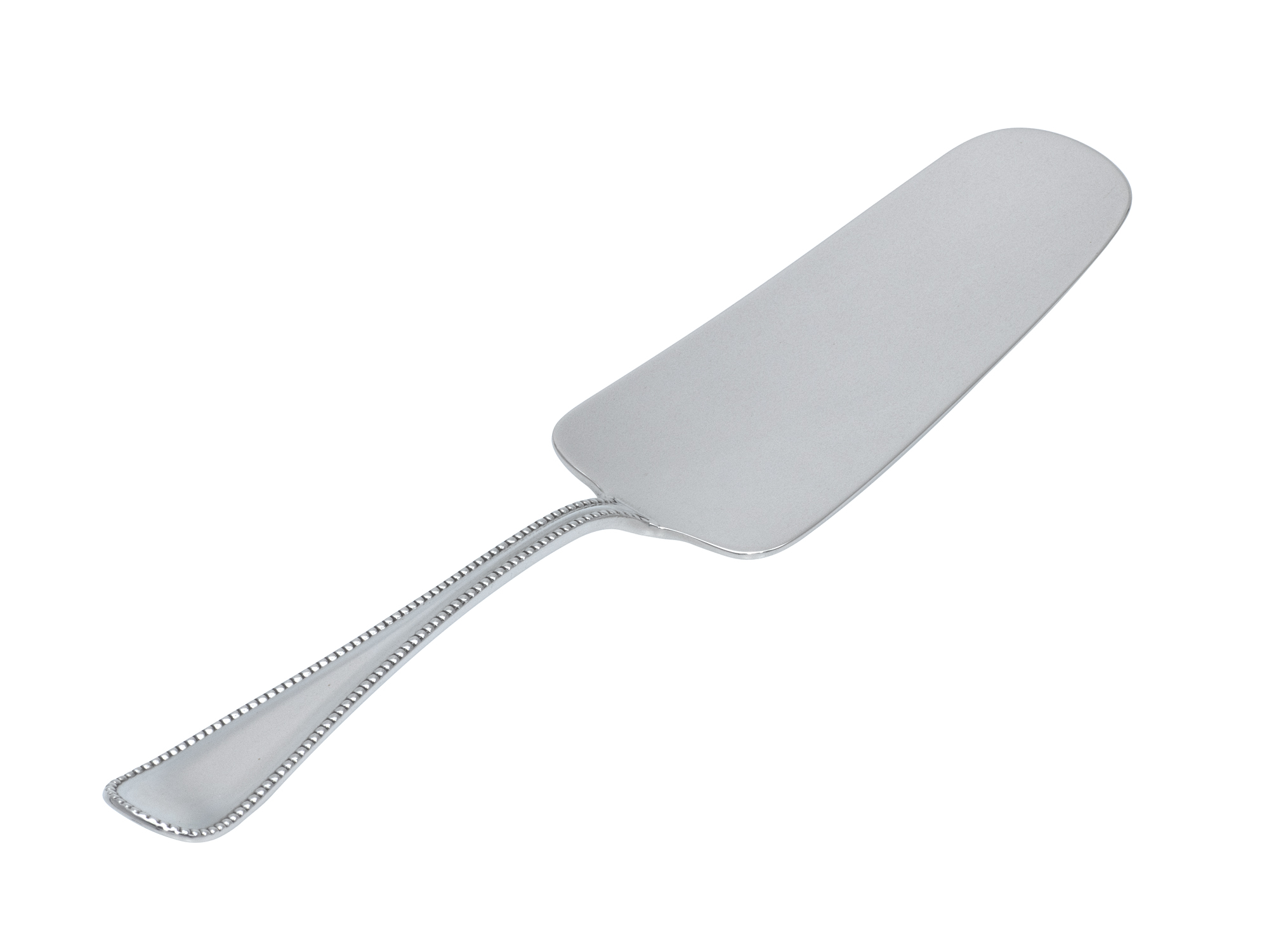 Zilveren taartschep met parelrand uit 1915