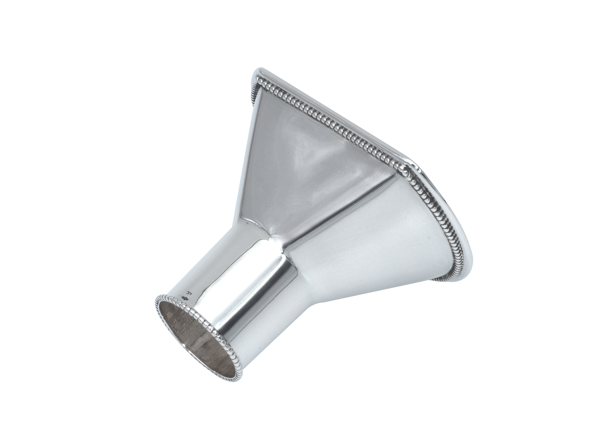 Zilveren trechter met parelrand 1858-1905
