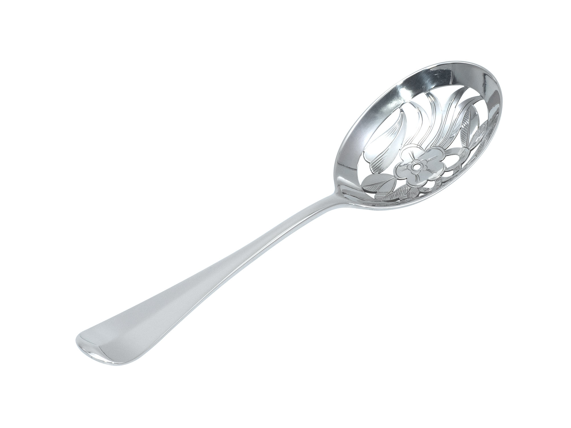 Zilveren Haags lofje olijflepel 1925-1953