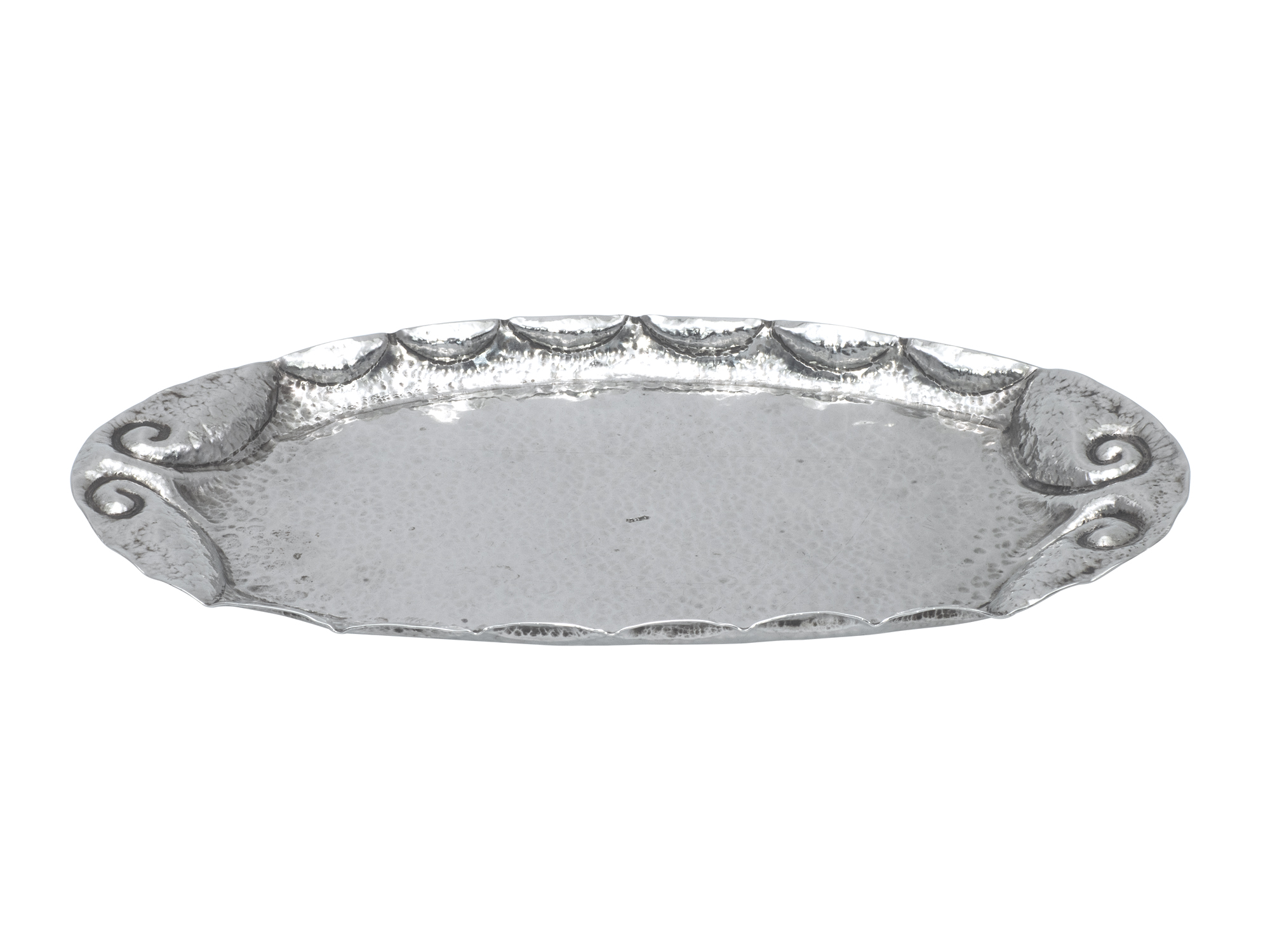 Zilveren handgedreven/gehamerd schaaltje 1933-1951