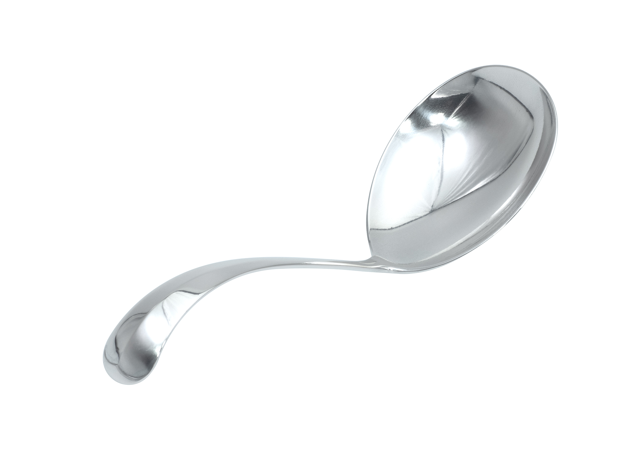 Zilveren Haags lofje dienlepel uit 1928