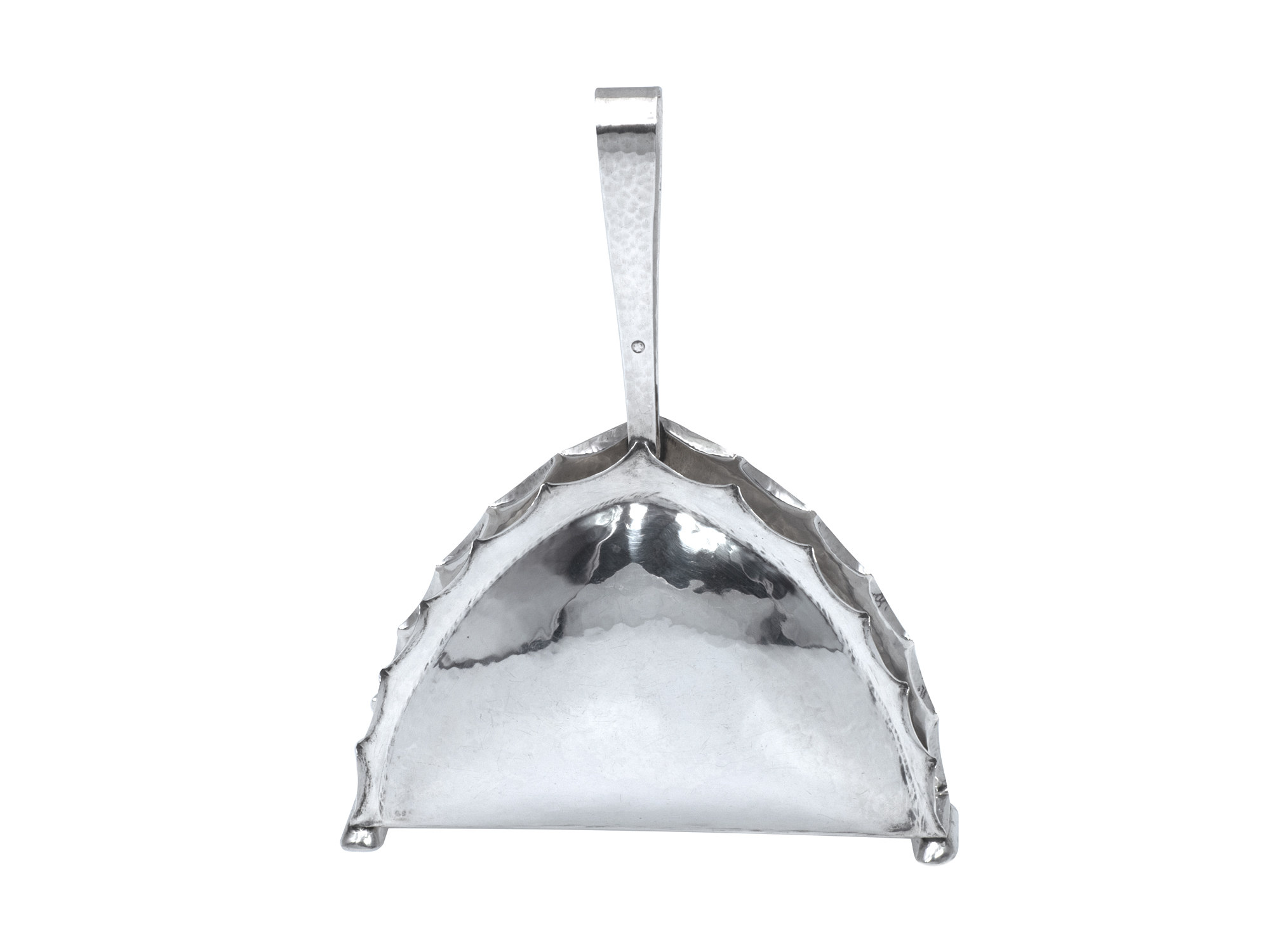 Zilveren gehamerde serverhouder uit 1932