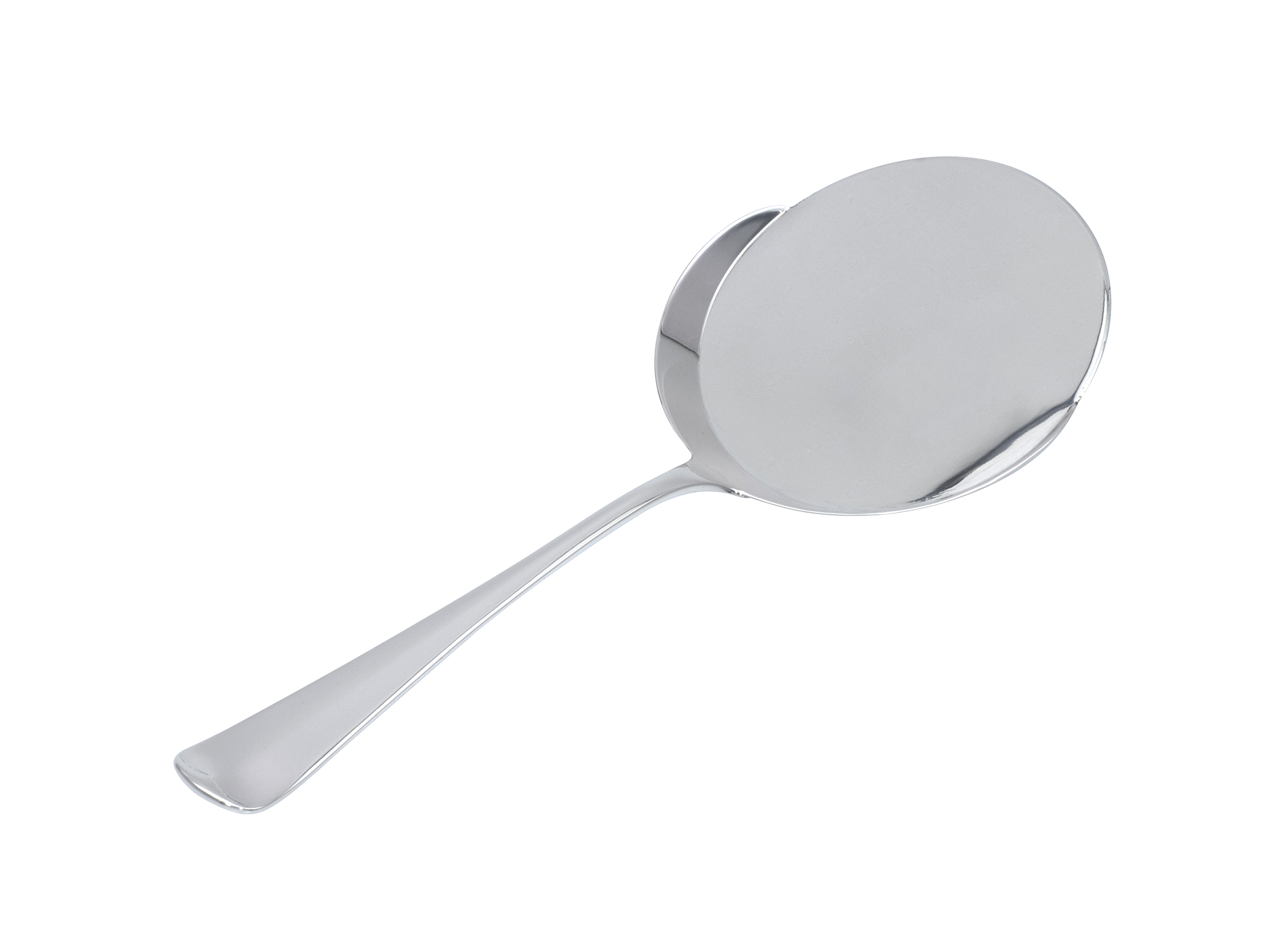 Zilveren Haags lofje spiegeleischep uit 1933