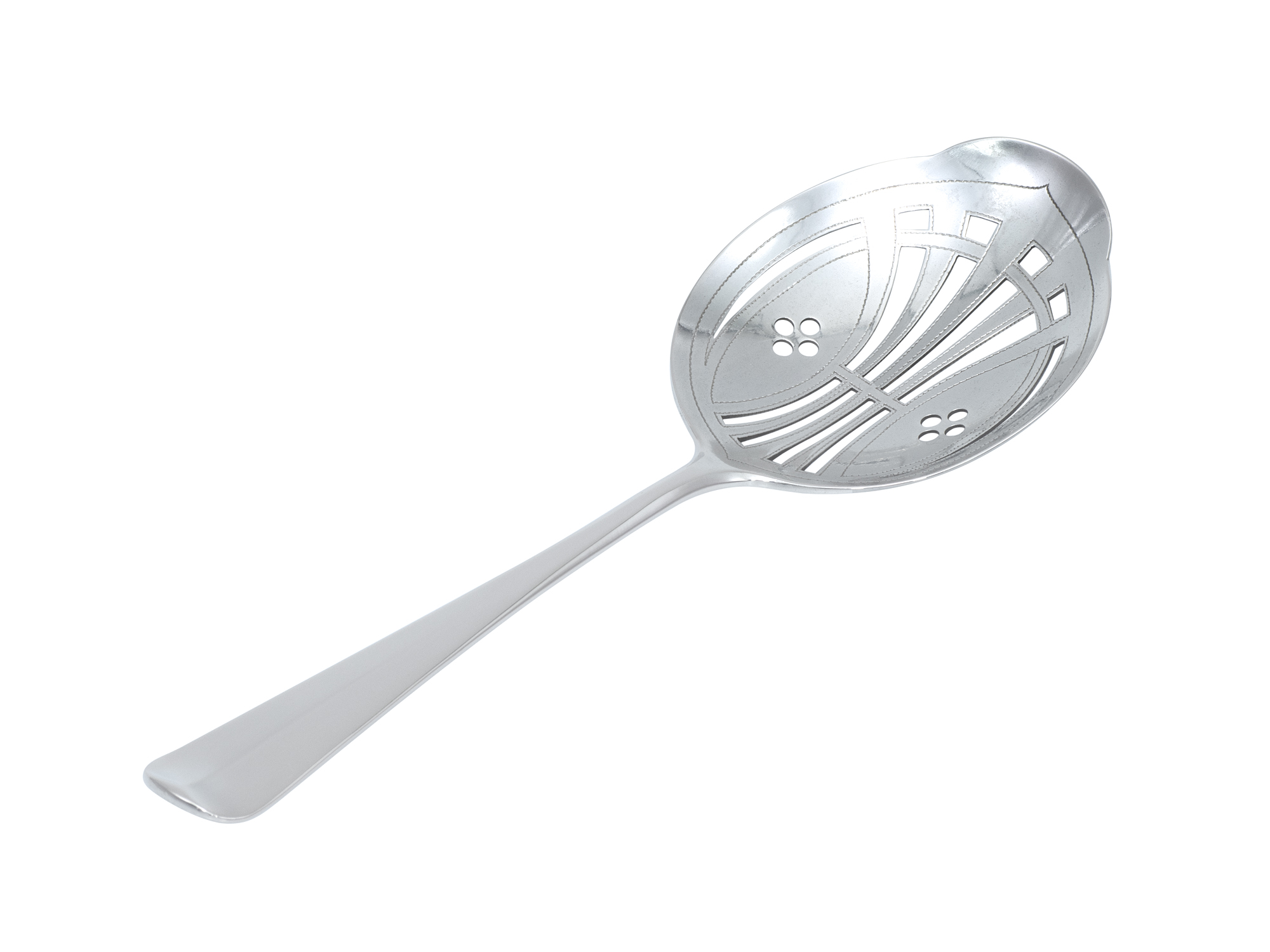 Zilveren Haags lofje natfruitlepel uit 1911